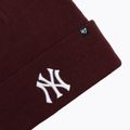 Зимна шапка 47 Brand MLB New York Yankees Haymaker dark maroon  3