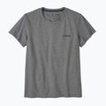 Дамска тениска за трекинг Patagonia P-6 Logo Responsibili-Tee gravel heather 4