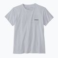 Дамска тениска за трекинг Patagonia P-6 Logo Responsibili-Tee white 3