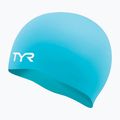 Детска шапка за плуване TYR Wrinkle-Free Silicone turquoise