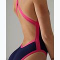 Дамски цял бански TYR Durafast Elite Wide Strap Openbackfit navy/pink 8
