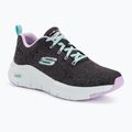 Дамски обувки за тренировка SKECHERS Arch Fit Comfy Wave black/lavender