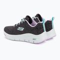 Дамски обувки за тренировка SKECHERS Arch Fit Comfy Wave black/lavender 3