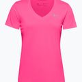 Under Armour Tech SSV дамска тениска за тренировки - Solid 653 розово/сребристо 1255839