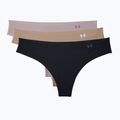 Under Armour Ps Thong дамски слипове 3 бр. black/beige/graphite