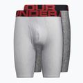 Мъжки боксерки Under Armour Ua Tech 9In 2-Pack сиви 1363622-011