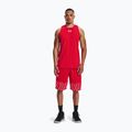 Мъжка баскетболна тениска Under Armour Baseline Cotton Tank red/white/white 2