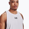 Under Armour Baseline Cotton Tank 100 мъжки баскетболен анцуг бяло и черно UAR-1361901100-100 4