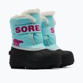 Детски ботуши за сняг Sorel Snow Commander ocean surf/cactus pink 7