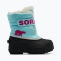 Детски ботуши за сняг Sorel Snow Commander ocean surf/cactus pink 8