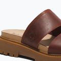 Дамски чехли Timberland Clairemont Way dark red full grain 14