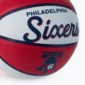 Wilson NBA Team Retro Mini баскетболна топка Philadelphia 76ers Red WTB3200XBPHI 3