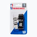 Wilson NBA Съдийска свирка Месингова свирка с каишка черна 2