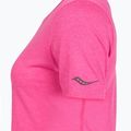 Дамска тениска за бягане Saucony Stopwatch SS fuchsia heather 4