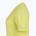 Дамска тениска за бягане Saucony Stopwatch SS sunny lime heather 3