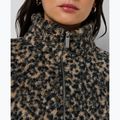 Дамски суитшърт Sweaty Betty Plush Contrast Zip Up Fleece brown ink leopard print 5