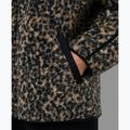 Дамски суитшърт Sweaty Betty Plush Contrast Zip Up Fleece brown ink leopard print 6
