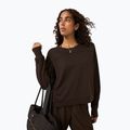 Дамски суитшърт Sweaty Betty After Class Yoke Crop espresso brown