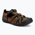 Юношески сандали KEEN Seacamp II CNX dark olive/gold flame