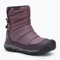 Младежки ботуши за сняг KEEN Puffrider WP black plum/daiquiri green