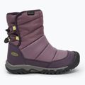 Младежки ботуши за сняг KEEN Puffrider WP black plum/daiquiri green 2