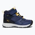 Детски туристически обувки KEEN Skua Mid WP navy academy/yolk yellow