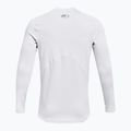 Мъжка блуза с дълъг ръкав за  тренировка Under Armour CG Armour Fitted Crew white/black 2