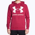 Мъжки суитшърт за тренировки Under Armour Rival Fleece Big Logo HD червено и бяло 1357093-664