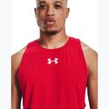 Under Armour Baseline Cotton Tank 601 мъжка баскетболна фланелка червена 1361901-601-LG 4