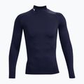 Мъжка блуза с дълъг ръкав за тренировка Under Armour Heat Gear Armour Comp Mock midnight navy/ white 5