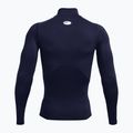 Мъжка блуза с дълъг ръкав за тренировка Under Armour Heat Gear Armour Comp Mock midnight navy/ white 6