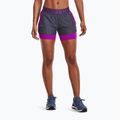 Under Armour Play Up дамски къси панталони за тренировка 2 в 1 тъмносиньо и лилаво 1351981