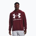 Мъжки суитшърт Under Armour Rival Fleece Big Logo HD кестеняво червен