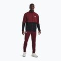Мъжки суитшърт за тренировки Under Armour Pique Track черен и бордо 1366202 2