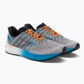 Мъжки обувки за бягане Brooks Hyperion сиво/атомично синьо/кафяво 4