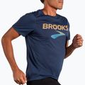 Мъжка тениска за бягане Brooks Distance 3.0 blue slate/br logo 3