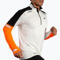 Мъжки суитшърт за бягане Brooks Run Visible 1/2 Zip 2.0 ecru/fluoro flash/black 3