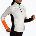 Дамски суитшърт за бягане Brooks Run Visible 1/2 Zip 2.0 ecru/fluoro flash/black 3