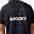 Мъжка тениска за бягане Brooks Graphic black/white/slate grey 4