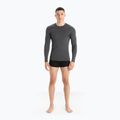 Дълъг ръкав термоактивен мъжки icebreaker Merino 150 Anatomica Crewe jet heather 2