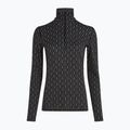 Дамска термоактивна блуза icebreaker Merino 260 Vertex LS HZ On-Piste black/ snow/j 5