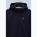 Мъжки суитшърт Napapijri B-Badge Half Zip Hooded blu marine 8