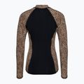 Дамска блуза с дълъг ръкав за плуване Hurley Leopard Zip Front brown sugar 2