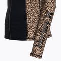 Дамска блуза с дълъг ръкав за плуване Hurley Leopard Zip Front brown sugar 3