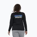 Дамска блуза с дълъг ръкав Patagonia P-6 Logo Responsibili-Tee black 2