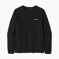 Дамска блуза с дълъг ръкав Patagonia P-6 Logo Responsibili-Tee black 3