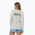 Дамска блуза с дълъг ръкав Patagonia Cap Cool Daily Graphic Shirt - Waters boardshort logo light plume grey/white 3