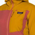 Дамско софтшел яке Patagonia R1 CrossStrata Hoody burl red 3