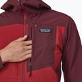 Дамско софтшел яке Patagonia R1 CrossStrata Hoody touring red 6