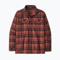 Мъжка риза Patagonia от органичен памук MW Fjord Flannel ice caps/burl red 4